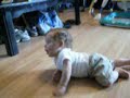 Braylen learing to crawl...