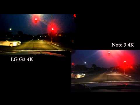 complete - Here's a comparison video between LG G3 vs. Galaxy Note 3 in complete darkness, recorded in 4K, rendered down to 1080P. Also see full 4K for LG G3 here: https://www.youtube.com/watch?v=nD6pqlYoWKc...