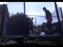 trampoline boxing crazy knock out K.O Jason.W and Dan.M trampoline boxing crazy knock out K.O Jason.W and Dan.M