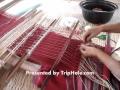 Karen hill tribe traditional clothes weaving