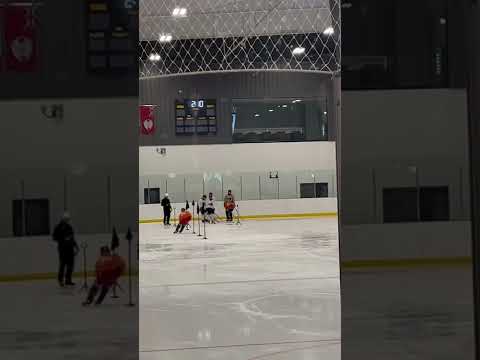 Chase Foy Agility test with puck at the international combine in Calgary May 2022