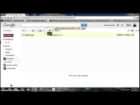 how to organize gmail contacts