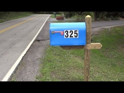 how to fasten mailbox to post