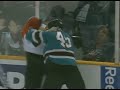 Riley Cote vs Jody Shelley Oct 18, 2008