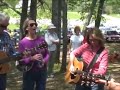 bluegrass jam, townsend, tn 5-2-08. sonny reighard, guitar, lead vocalist, cathy eaton, guitar & me on vocals. my brother, johnny (gray shirt), guitar.
unsure of the names of others.