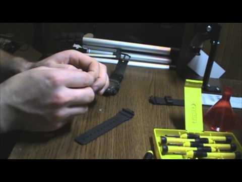 how to adjust a g shock watch band
