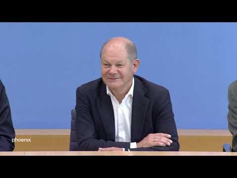 Vizekanzler Olaf Scholz zu seiner Kandidatur zum SP ...