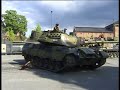 Leopard tank Brage 124 crushing cars Oslo Norway Leopard tank Brage 124 crushing cars Oslo Norway