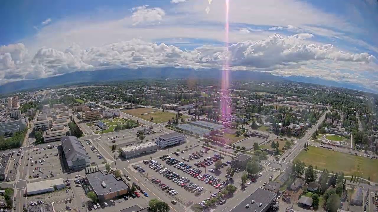 One Year Time Lapse of Anchorage and Chugach Mountains