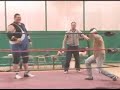 june 9th 2007, pipestone, mn        the iwf's dirty dan hanson takes on the 7'1