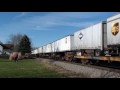 BNSF 5342, 5511, 4468 & 1105 Leads an Intermodal East, Galesburg, IL