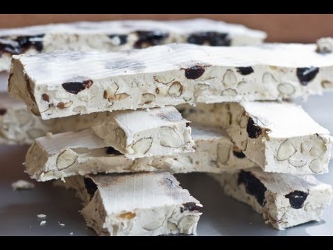 Nougat - The idea of working with boiling sugar often fills people with a fair bit of trepidation. Don't be scared - it's easy! Armed with a sugar thermometer, you ca...