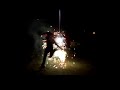 me and family running through fire works