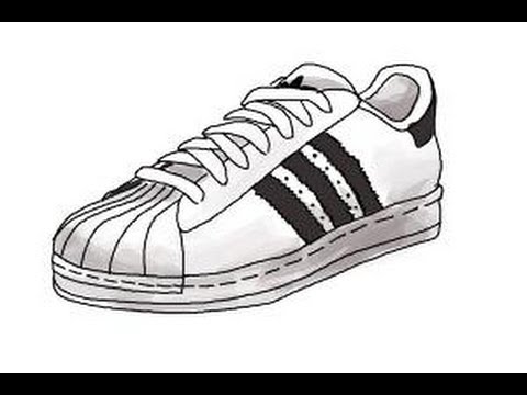 how to draw sneakers