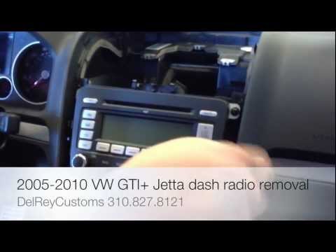 How to remove radio VW JETTA GTI R32 2005-2010 stereo repair diy