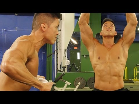 shoulder work out - Build a ripped V-Shaped upper body FAST: http://sixpackshortcuts.com/rd7N What's up guys, It's Mike and today I'm going to show you my cannonball shoulder Wo...