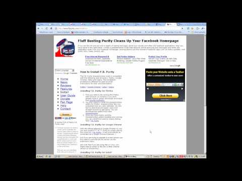 how to remove facebook timeline with f.b. purity
