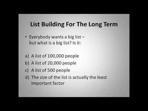 List Building Training