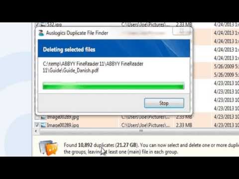 how to locate duplicate files