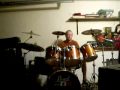 Husband screwing around on his drums Husband screwing around on his drums
