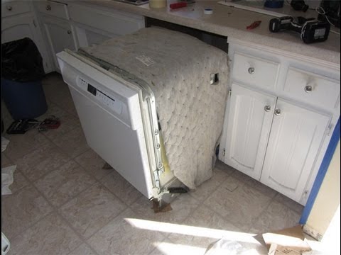how to uninstall a dishwasher youtube