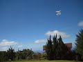 Rolling Fury RC airplane also known as AeroAce Acrobat. Twin motor dfferential thrust steering with actuator elevator. About $40