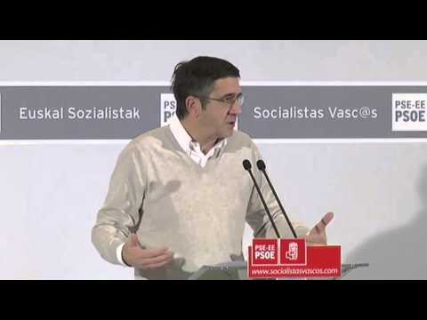 Patxi Lpez durante el Comit Nacional