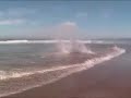 mike bails behind a skimboard in oregon... being towed behind a jeep going almost 60km/h