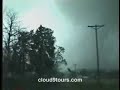 Debris near tornado