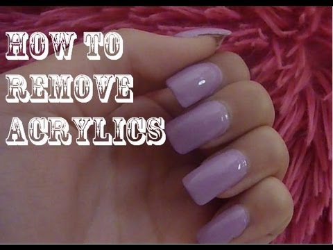 how to get rid acrylic nails