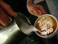 Triple Rosetta Latte Art