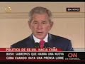 bush: la revolución cubana ha fracasado y su fin ha llegado