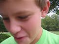 kid eats worm