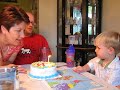 Duncan and Grandma Blow Out Candles