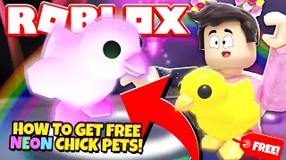 How to Get FREE NEON CHICK Pets in Adopt Me! NEW Adopt Me Easter Update (Roblox)