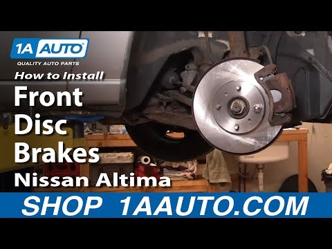 How To Install Replace Front Disc Brakes Nissan Altima 98-01 1AAuto.com