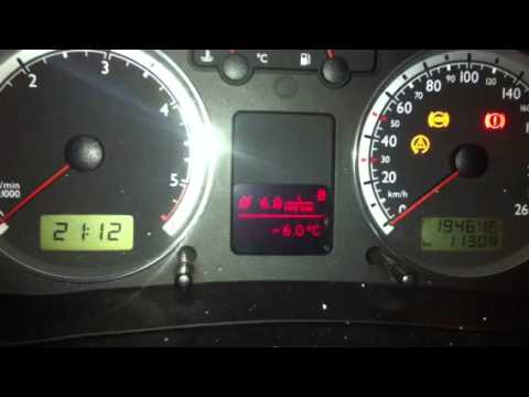 how to reset trip computer on vw golf