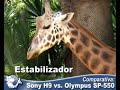 Comparativa entre la Olympus SP-550 y la Sony DSC-H9 Comparativa entre la Olympus SP-550 y la Sony DSC-H9