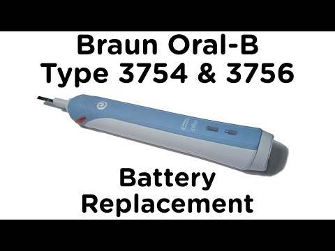 how to remove the battery from an oral b toothbrush