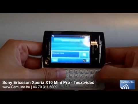 Sony Ericsson XPERIA X10 mini pro teszt vide�