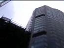 Brad Eade climbing down a building for Starlight Foundation.