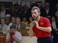 it was may of 1992, and paul berger was on tv for the 43rd time, and he had to face off against defending champion dave richards. what no one was expecting that day was that paul berger would make history by bring the only person to hit a 500 triple up to this day on tv. with unbelievable shots, many strikes, and a great crowd, this stands out as my all time favorite candlepin bowling telecast, and i'm sure you'll like it too. 

here is part 4 of paul berger vs. dave richards.

enjoy! :)