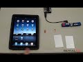 mobile Bluetooth NFC-RFID reader for iPad, iPhone, iPod Touch display iOS on-screen keyboard