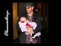 David Boreanaz holding his daughter Bardot Vita