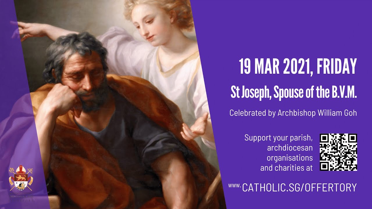 Catholic Mass Today Online 19th March 2021 Friday, St Joseph, Spouse of the Blessed Virgin Mary 2021