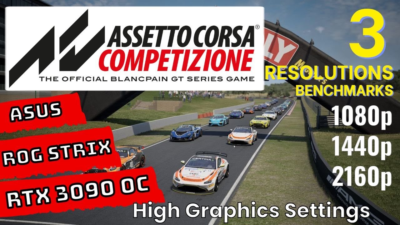 Assetto Corsa Competizione RTX 3090 Benchmarks at 1080p | 1440p | 4K | [ASUS ROG STRIX RTX 3090 OC]