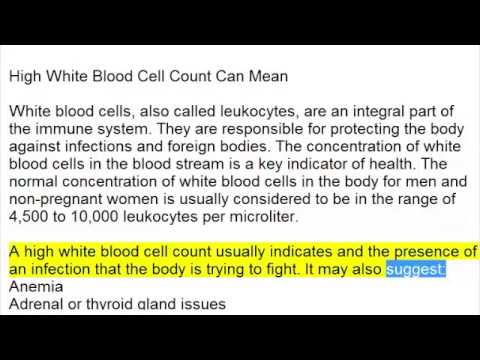 how to control wbc in blood