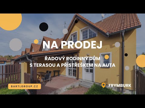 Video NA PRODEJ - rohový prostorný dům 5+kk se zastřešenou terasou a přístřeškem na auta - Frymburk, Lipno