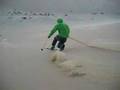 Telemark sandskiing in Namibia