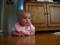 Briella is scooting!